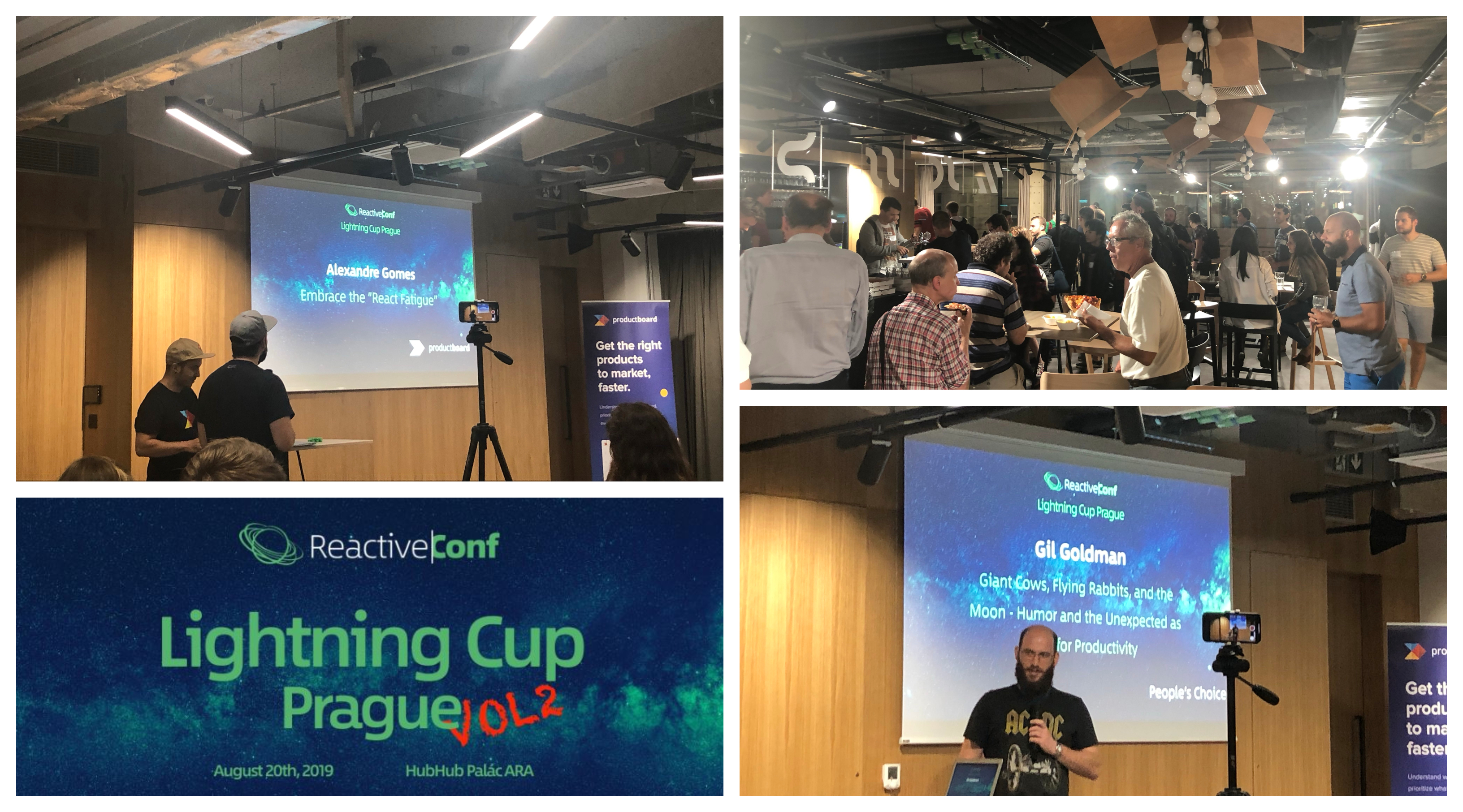 Lightning Cup Prague's speakers speaking publicly to developers