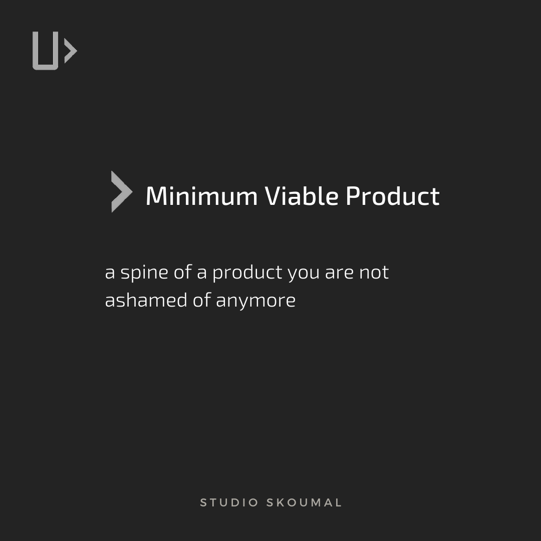 minimum viable product from skoumal instagram